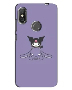 Чохол для Xiaomi Redmi Note 6 Pro з картинкою «Kuromi на ліловому фоні» Чохол для Xiaomi Redmi Note 6 Pro з картинкою «Kuromi на ліловому фоні»