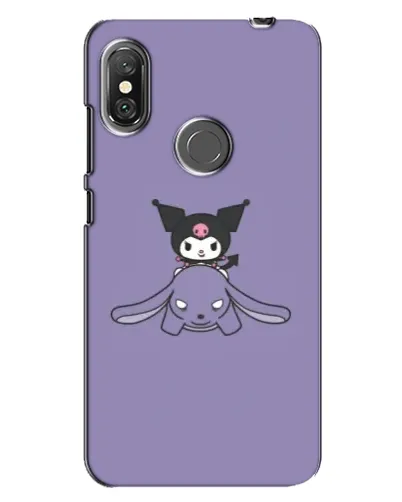 Чехол для Xiaomi Redmi Note 6 Pro с картинкой «Kuromi на лиловом фоне» Чехол для Xiaomi Redmi Note 6 Pro с картинкой «Kuromi на лиловом фоне»