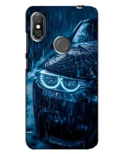 Чехол для Xiaomi Redmi Note 6 Pro с картинкой «BMW под дождем»