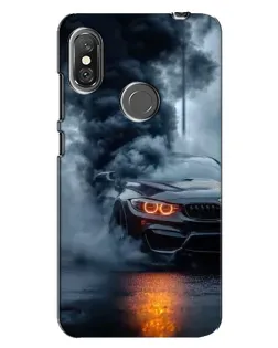 Чехол для Xiaomi Redmi Note 6 Pro с картинкой «BMW M-Power — абстракция»
