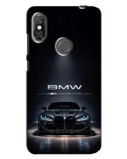 Чехол для Xiaomi Redmi Note 6 Pro с картинкой «BMW сквозь ночной город»
