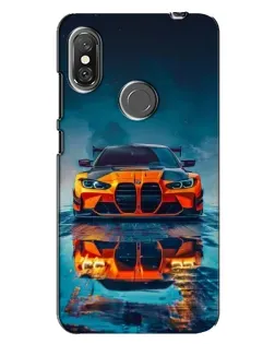 Чехол для Xiaomi Redmi Note 6 Pro с картинкой «BMW — золотая эмблема»