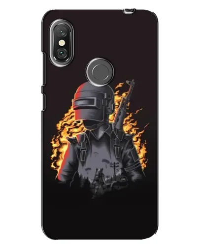 Чехол для Xiaomi Redmi Note 6 Pro с картинкой «PUBG — огненный силуэт» Чехол для Xiaomi Redmi Note 6 Pro с картинкой «PUBG — огненный силуэт»