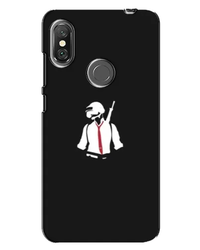 Чехол для Xiaomi Redmi Note 6 Pro с картинкой «PUBG — силуэт воина» Чехол для Xiaomi Redmi Note 6 Pro с картинкой «PUBG — силуэт воина»