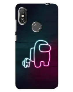 Чехол для Xiaomi Redmi Note 6 Pro с картинкой «Among Us неон-арт» Чехол для Xiaomi Redmi Note 6 Pro с картинкой «Among Us неон-арт»
