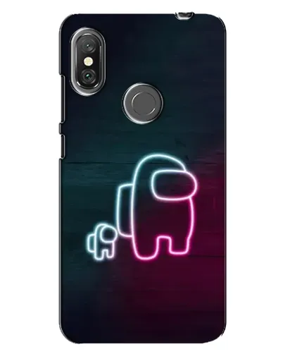 Чехол для Xiaomi Redmi Note 6 Pro с картинкой «Among Us неон-арт» Чехол для Xiaomi Redmi Note 6 Pro с картинкой «Among Us неон-арт»