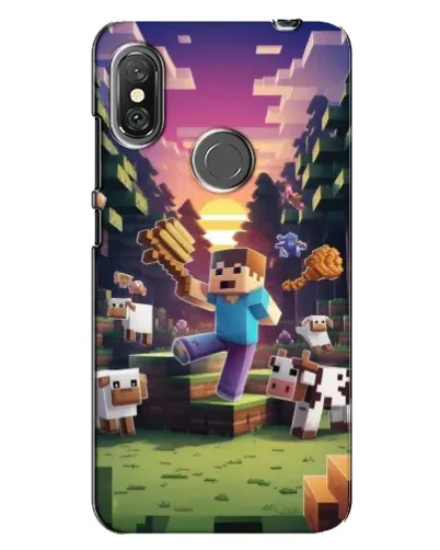 Чехол для Xiaomi Redmi Note 6 Pro с картинкой «Стив на ферме»