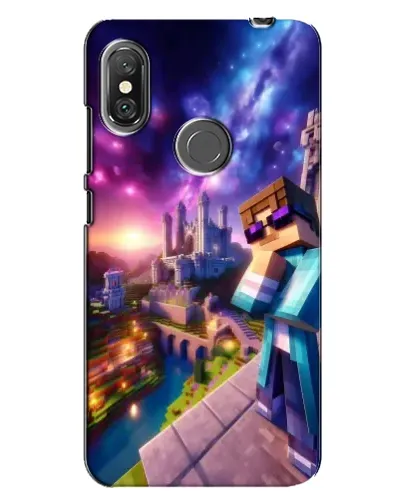 Чехол для Xiaomi Redmi Note 6 Pro с картинкой «Стив и космос»