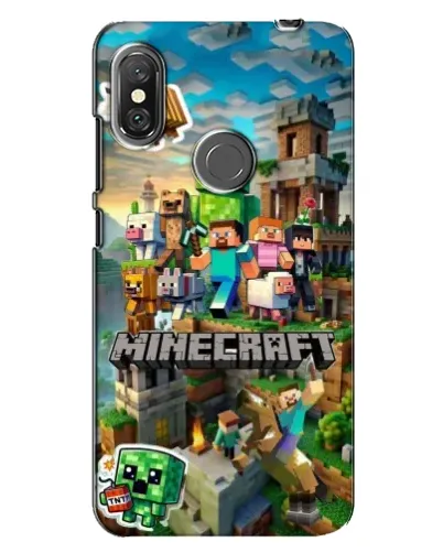 Чехол для Xiaomi Redmi Note 6 Pro с картинкой «Замок Minecraft»