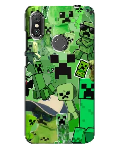 Чехол для Xiaomi Redmi Note 6 Pro с картинкой «Криперы Minecraft»