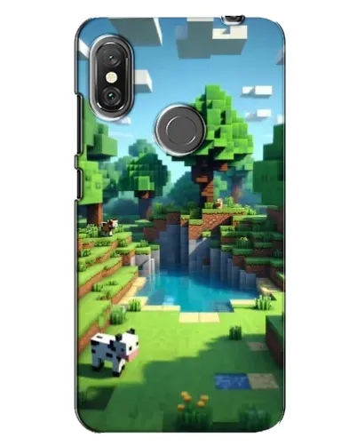 Чехол для Xiaomi Redmi Note 6 Pro с картинкой «Minecraft летний день»