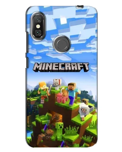 Чехол для Xiaomi Redmi Note 6 Pro с картинкой «Minecraft классический мир»