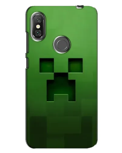 Чехол для Xiaomi Redmi Note 6 Pro с картинкой «Крипер микро-дизайн»