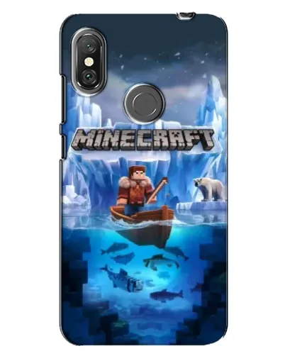 Чехол для Xiaomi Redmi Note 6 Pro с картинкой «Minecraft ледяной мир»