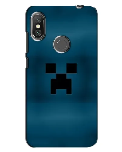 Чехол для Xiaomi Redmi Note 6 Pro с картинкой «Крипер текстура»