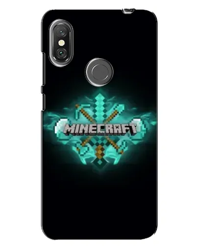 Чехол для Xiaomi Redmi Note 6 Pro с картинкой «Minecraft Diamond лого»