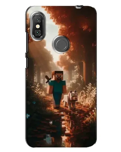 Чехол для Xiaomi Redmi Note 6 Pro с картинкой «Стив в лесу»