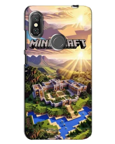 Чехол для Xiaomi Redmi Note 6 Pro с картинкой «Minecraft панорама»