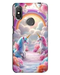 Чехол для Xiaomi Redmi Note 6 Pro с картинкой «Радуга и единороги» Чехол для Xiaomi Redmi Note 6 Pro с картинкой «Радуга и единороги»