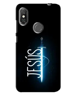 Чехол для Xiaomi Redmi Note 6 Pro с картинкой «Меч Духа Jesus»