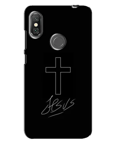 Чехол для Xiaomi Redmi Note 6 Pro с картинкой «Графический крест Jesus» Чехол для Xiaomi Redmi Note 6 Pro с картинкой «Графический крест Jesus»