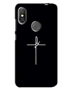 Чехол для Xiaomi Redmi Note 6 Pro с картинкой «Тонкий крест»