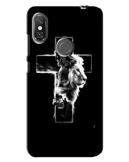 Чехол для Xiaomi Redmi Note 6 Pro с картинкой «Сияющий крест Jesus»