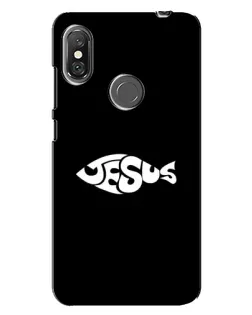 Чехол для Xiaomi Redmi Note 6 Pro с картинкой «Рыба Jesus»