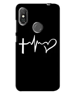 Чехол для Xiaomi Redmi Note 6 Pro с картинкой «Пульс веры»