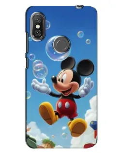 Чехол для Xiaomi Redmi Note 6 Pro с картинкой «Mickey и мыльные пузыри» Чехол для Xiaomi Redmi Note 6 Pro с картинкой «Mickey и мыльные пузыри»