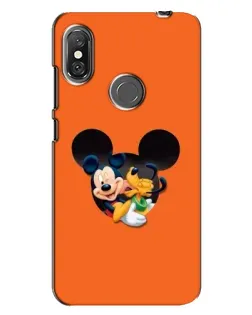 Чехол для Xiaomi Redmi Note 6 Pro с картинкой «Сердце Микки Минни» Чехол для Xiaomi Redmi Note 6 Pro с картинкой «Сердце Микки Минни»