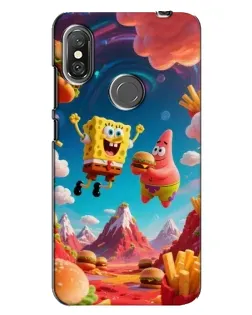 Чехол для Xiaomi Redmi Note 6 Pro с картинкой «Космический фастфуд» Чехол для Xiaomi Redmi Note 6 Pro с картинкой «Космический фастфуд»
