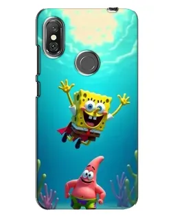 Чехол для Xiaomi Redmi Note 6 Pro с картинкой «Спанч Боб под водой» Чехол для Xiaomi Redmi Note 6 Pro с картинкой «Спанч Боб под водой»