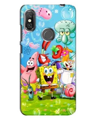 Чехол для Xiaomi Redmi Note 6 Pro с картинкой «Губка Боб и друзья» Чехол для Xiaomi Redmi Note 6 Pro с картинкой «Губка Боб и друзья»