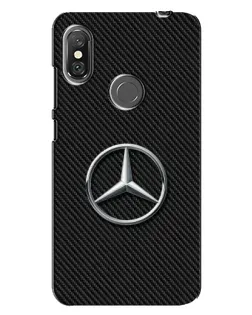 Чехол для Xiaomi Redmi Note 6 Pro с картинкой «Карбоновый Mercedes стиль»