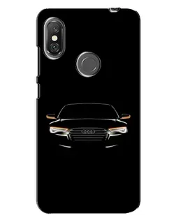 Чохол для Xiaomi Redmi Note 6 Pro з картинкою «Audi — нічний контур»