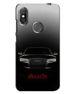 Чохол для Xiaomi Redmi Note 6 Pro з картинкою «Audi — градієнтний контур»