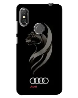 Чохол для Xiaomi Redmi Note 6 Pro з картинкою «Графіка — пантера та Audi»