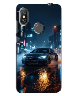 Чохол для Xiaomi Redmi Note 6 Pro з картинкою «Нічне місто та Audi»