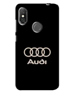 Чохол для Xiaomi Redmi Note 6 Pro з картинкою «Audi — золотий логотип»