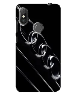 Чохол для Xiaomi Redmi Note 6 Pro з картинкою «Audi — абстрактні кільця»