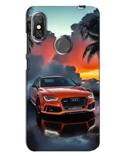 Чохол для Xiaomi Redmi Note 6 Pro з картинкою «Audi — захід сонця»