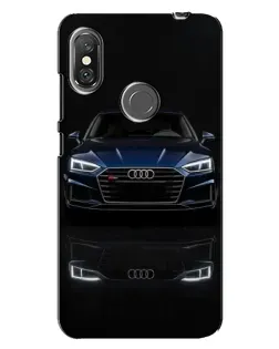 Чохол для Xiaomi Redmi Note 6 Pro з картинкою «Audi — нічне відображення»