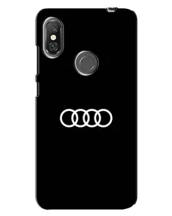 Чохол для Xiaomi Redmi Note 6 Pro з картинкою «Audi White Logo»