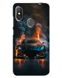 Чехол для Xiaomi Redmi Note 6 Pro с картинкой «Lamborghini дымная эстетика» Чехол для Xiaomi Redmi Note 6 Pro с картинкой «Lamborghini дымная эстетика»