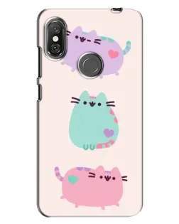 Чехол для Xiaomi Redmi Note 6 Pro с картинкой «Pusheen трио» Чехол для Xiaomi Redmi Note 6 Pro с картинкой «Pusheen трио»