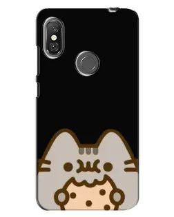 Чехол для Xiaomi Redmi Note 6 Pro с картинкой «Пушин на черном» Чехол для Xiaomi Redmi Note 6 Pro с картинкой «Пушин на черном»
