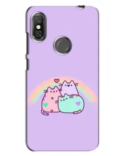 Чехол для Xiaomi Redmi Note 6 Pro с картинкой «Радужные Пушины» Чехол для Xiaomi Redmi Note 6 Pro с картинкой «Радужные Пушины»