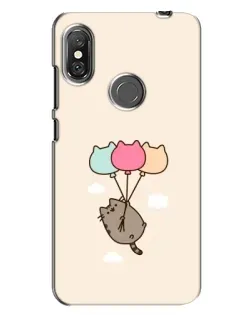 Чехол для Xiaomi Redmi Note 6 Pro с картинкой «Пушин на шариках» Чехол для Xiaomi Redmi Note 6 Pro с картинкой «Пушин на шариках»