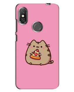 Чехол для Xiaomi Redmi Note 6 Pro с картинкой «Пушин с пиццей» Чехол для Xiaomi Redmi Note 6 Pro с картинкой «Пушин с пиццей»